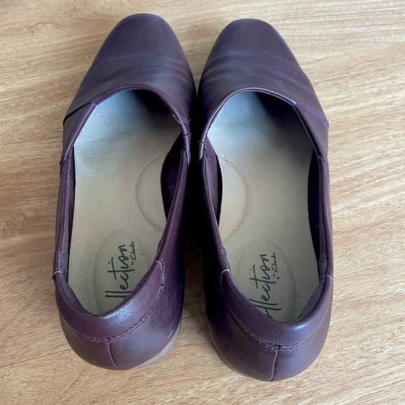 Clarks Juliet Palm burgundy loafer size 8 women’s - Picture 3 of 5